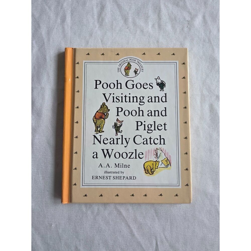 Vintage Winnie-the-Pooh Book - Pooh Goes Visiting & Catch a Woozle - Dutton